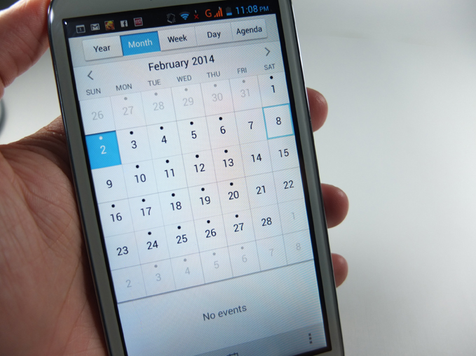Huawei Ascend G610 Review - Apps, Calendar