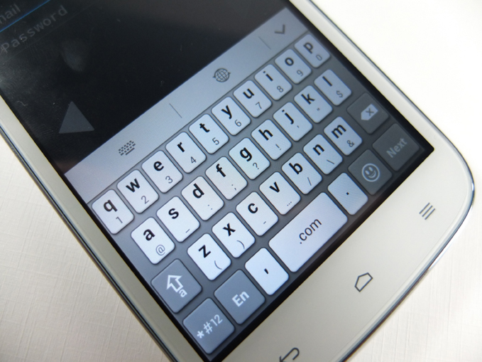 Huawei Ascend G610 Review - Keyboard