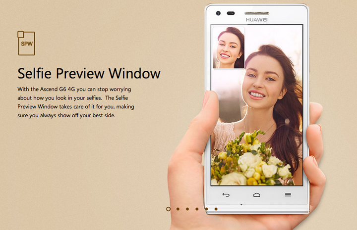 Huawei Ascend G6 Selfie Preview