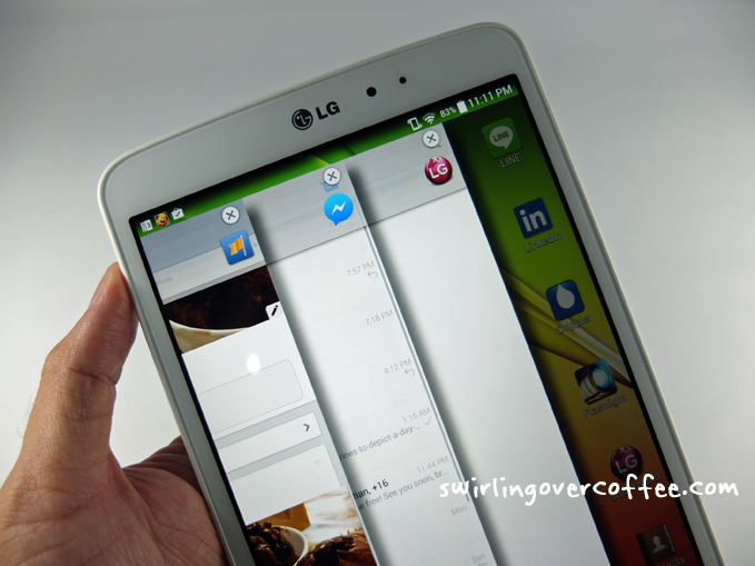 LG G Pad 8.3 Review Slide Aside Feature