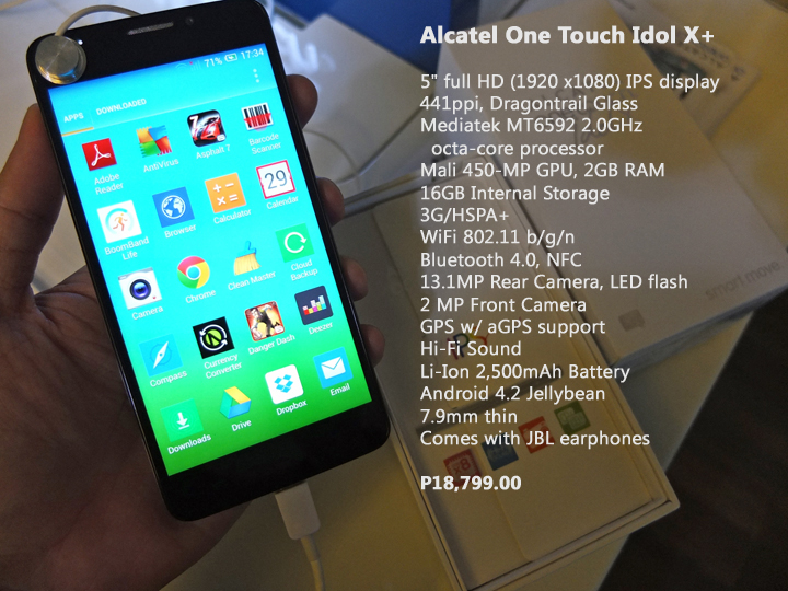 Alcatel One Touch Idol X+