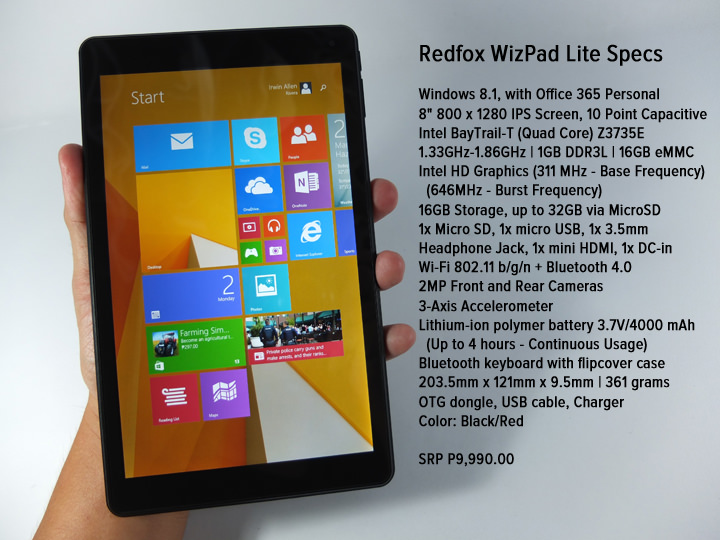 RedFox WizPad Lite Review, RedFox WizPad Lite Specs, RedFox WizPad Lite Price