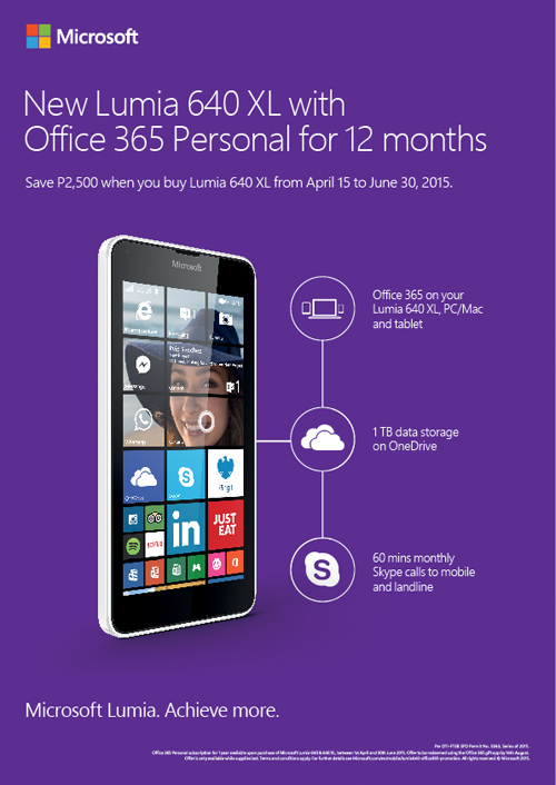 Lumia 640 XL, Office 365