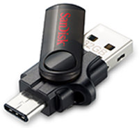 4SanDisk's first Dual Flash Drive
