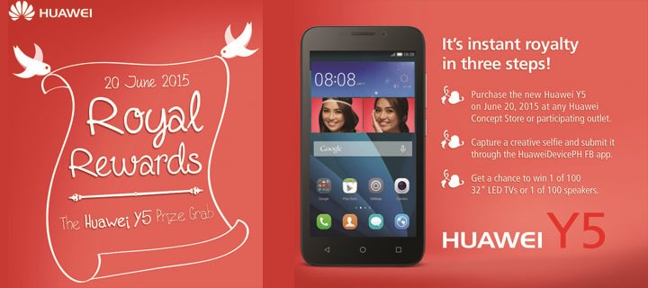 Huawei Officially Launches Huawei Y5  with a Royal Promo Nationwide