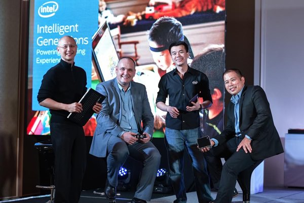 L - R: Wowie Wong - Intel Philippines Marketing Development Manager, Calum Chisholm - Intel Philippines Country Manager, Jason Ty - Intel Philippines Channel Platform Manager, Randy Kanapi, Intel Philippines Marketing Manager