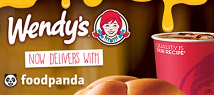 Have your Wendy’s favourites delivered with foodpanda!