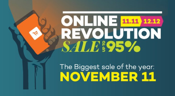 Don’t miss the Lazada Online Revolution Sale from Nov 11 to Dec 12