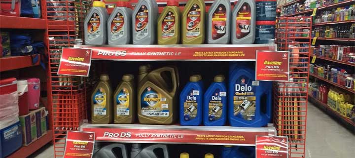 Delo, Havoline, and other Caltex lubricants now available  in select Handyman stores nationwide