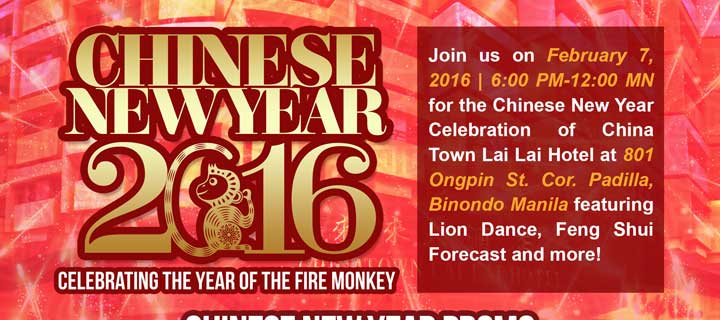 Experience the Special Celebration of Chinese New Year at CHINATOWN LAI LAI HOTEL