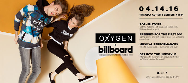 Fashion brand Oxygen held a pop-up music festival to launch collaboration with Billboard.