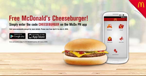 McDonal-App-Free-Cheeseburger