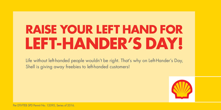 Shell treats left-handed motorists on International Left-hander’s Day