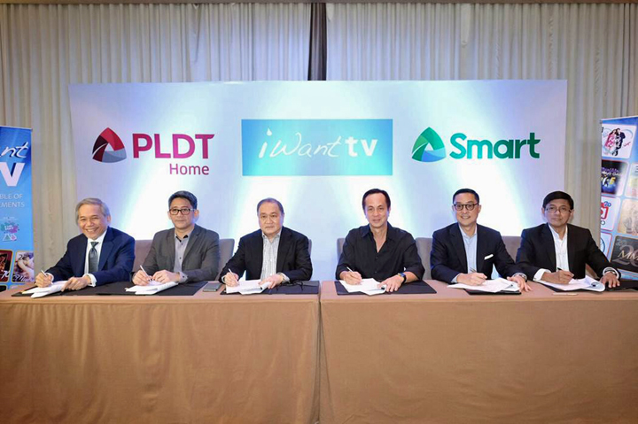 PLDT Home, Smart ink milestone partnership with ABS-CBN for iWantTV