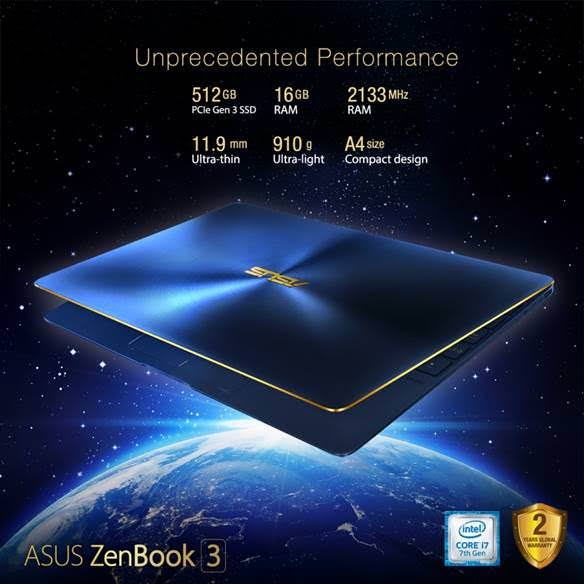 ASUS ZenBook 3 price, ASUS ZenBook 3 Specs, ASUS ZenBook 3 Philippines