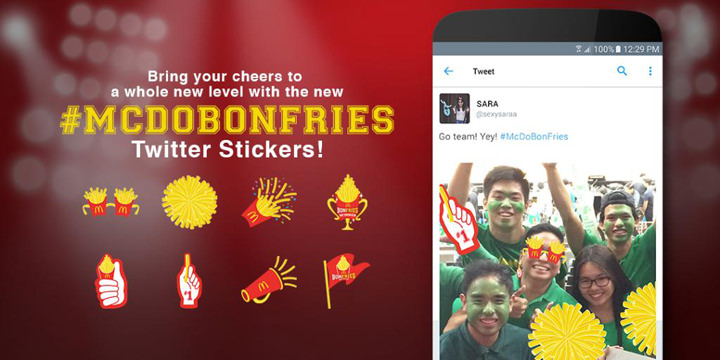 McDonald’s Philippines Partners With Twitter As The First in Southeast Asia To Launch Promoted #Stickers