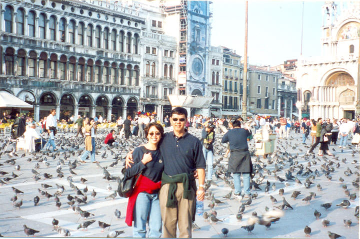 Nina Solomon brought her husband Florante to Milan when she qualified for the incentive trip.
