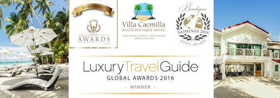 Villa Caemilla Beach Boutique Hotel, World Luxury Hotel Awards