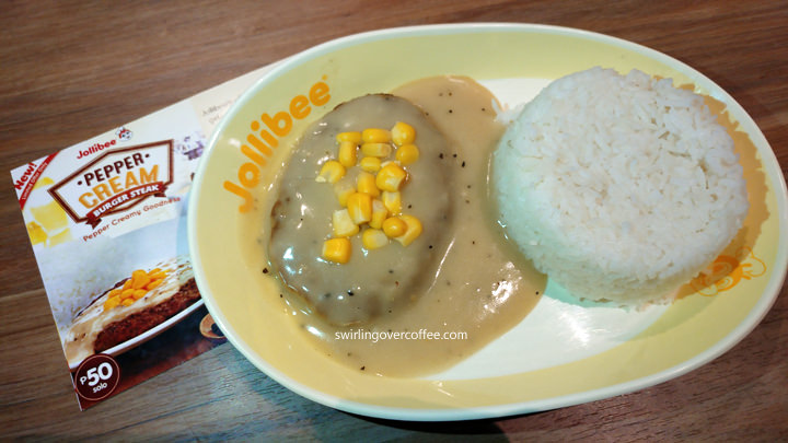 Here’s your new comfort food favorite at Jollibee – the new Pepper Cream Burger Steak