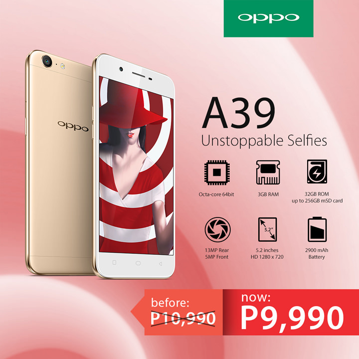 OPPO A39, OPPO A39 Price Drop