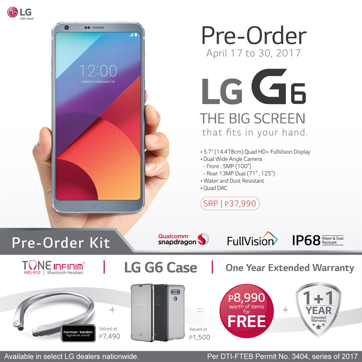 LG G6, LG G6 price, LG G6 specs