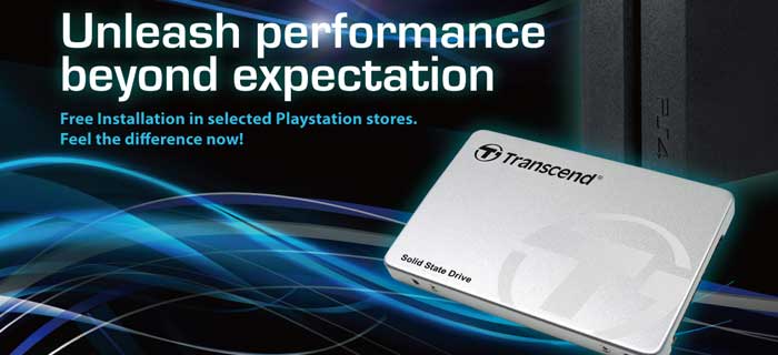 Unleash Performance of your Playstation 4 with a Transcend SSD and Free Installation Support