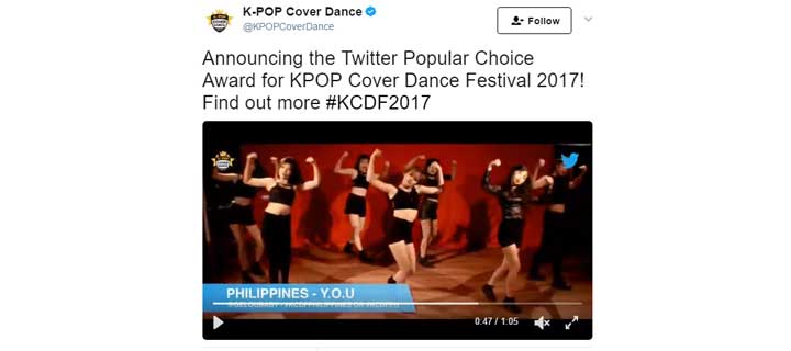 Vote for the First Ever ‘Twitter Popular Choice Award’ at K-Pop Cover Dance Festival 2017