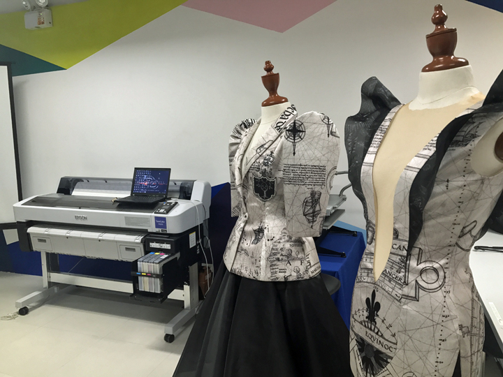 Epson Brand Ambassador John Herrera's “Armada” is a 30-piece apparel for women digitally printed on textile.