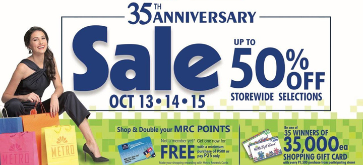 Metro turns 35 with an all-out SALE at up to 50% off