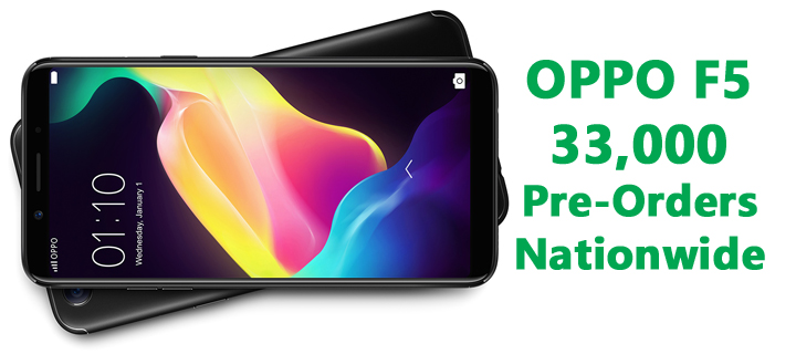 OPPO F5 achieves highest pre-order sales record for the company