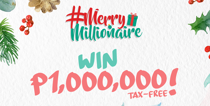 PayMaya Merry Millionaire promo will give away 1 million pesos to 1 winner and P10k each to 45 winners