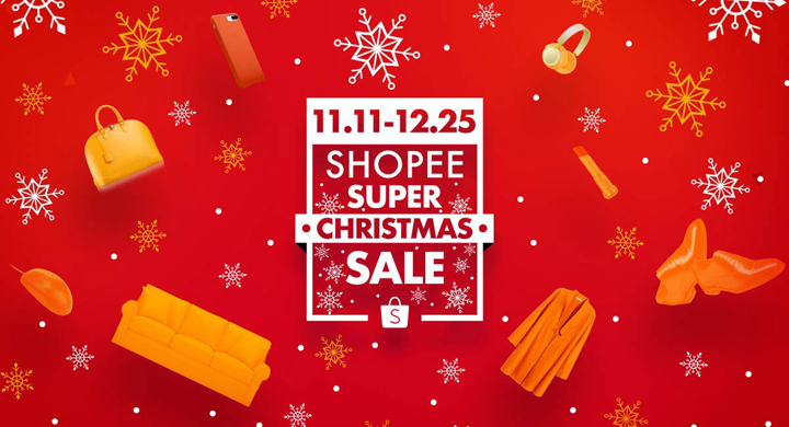 Shopee’s Super Christmas Sale 2017 happens from Nov 1 to Dec 25