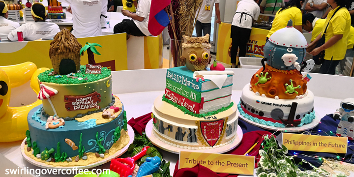 Cake design entries of the 12th Goldilocks ICDC Overall Champion Lyceum of the Philippines. 