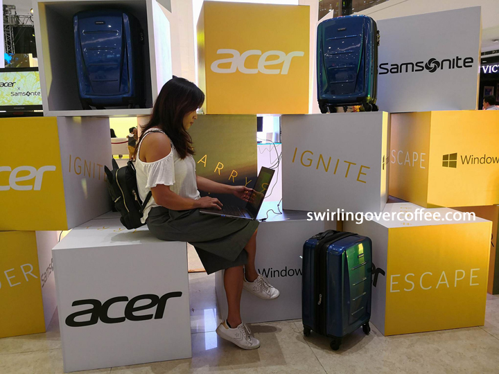 Every purchase of qualified Acer laptops, Predator laptops, and Acer desktops comes with a free Samsonite hardcase luggage worth P15,000.