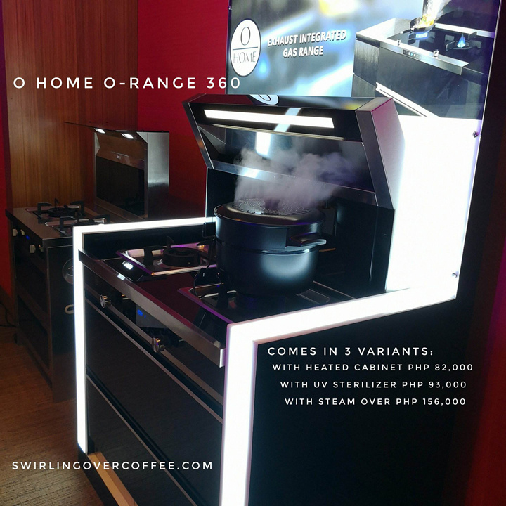 The O-Range line up of exhaust-integrated gas ranges are meant for healthy cooking. It has a built-in cooker hood that absorbs harmful smoke produced by cooking, eliminating up to 99% of pollutants. The O-Range comes in different variants.