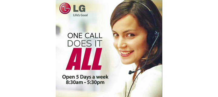 At LG, your satisfaction is always a guarantee