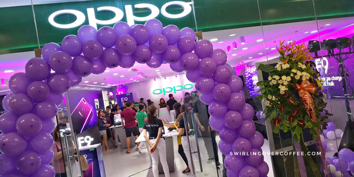 Check out the Starry Purple variant of the OPPO F9 at the new OPPO store in Glorietta 2.