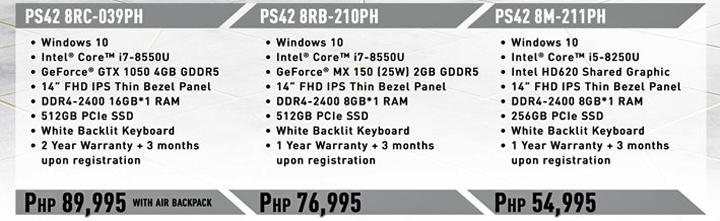 MSI PS42 specs, MSI PS42 price, MSI PS42 Review