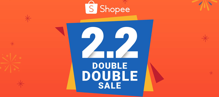Get set for double the discounts at Shopee 2.2 Double Double Sale