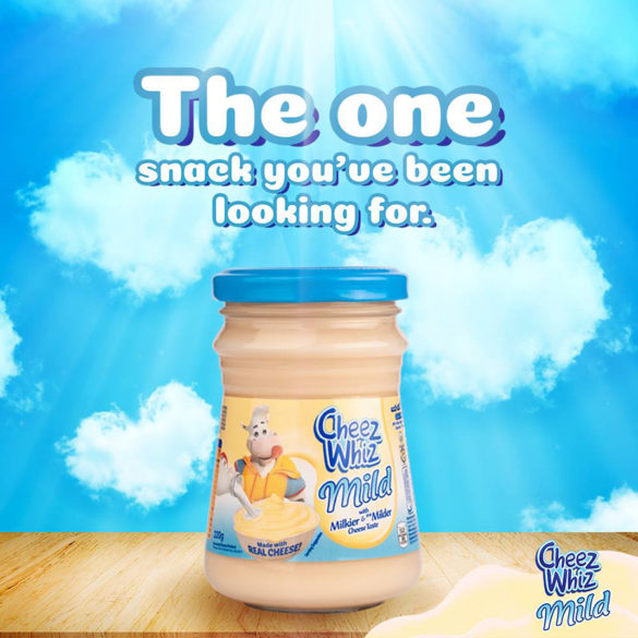 Now available - Cheez Whiz Mild, with a milkier and milder cheese taste.