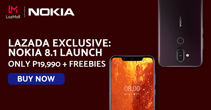 HMD Global Launches Nokia 8.1 with Lazada Exclusive Deal