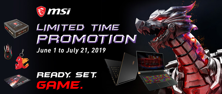 Ready. Set. Game! MSI June-July Promotion 2019