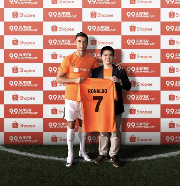 Cristiano Ronaldo to join Shopee in a wide range of initiatives, starting with 9.9 Super Shopping Day.