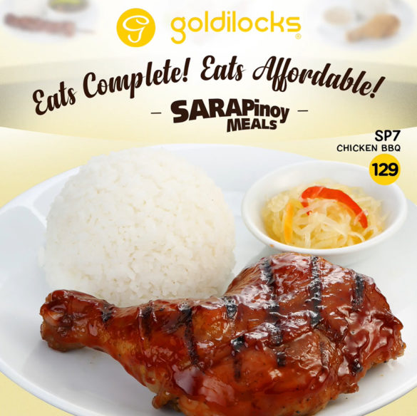 Goldilocks Sarapinoy Meals menu