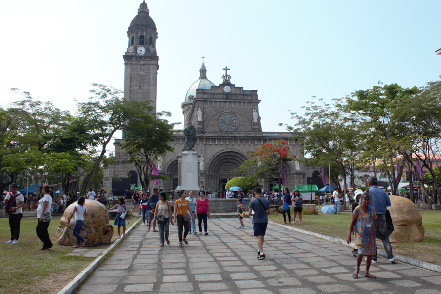 The Manila Cathedral at Intramuros, Manila