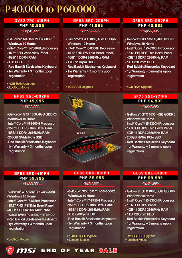 MSI's End of Year Sale is Here