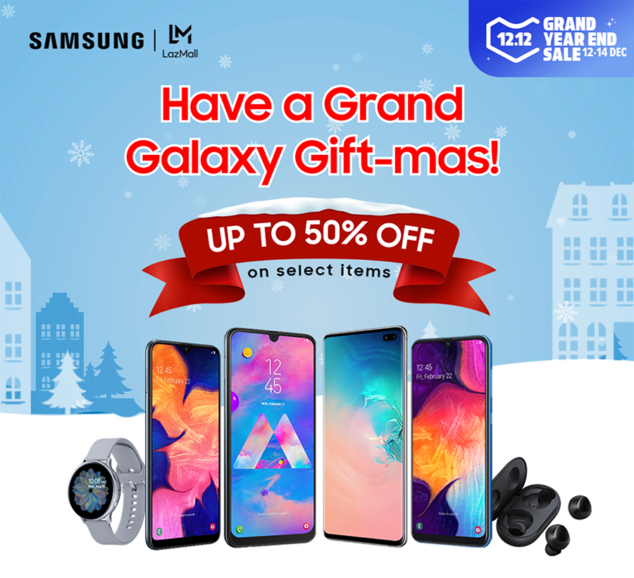 Samsung is joining the fun as it holds the Grand Galaxy Gift-mas where users can enjoy special bundles of up to 50% off on these devices, and flash sales starting December 12.