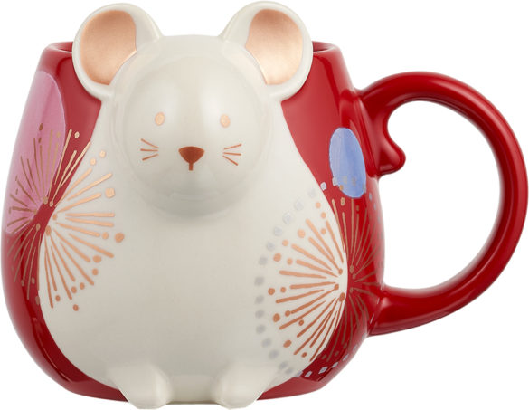 Starbucks Year of the Rat Ceramic Zodiac Rat Mug