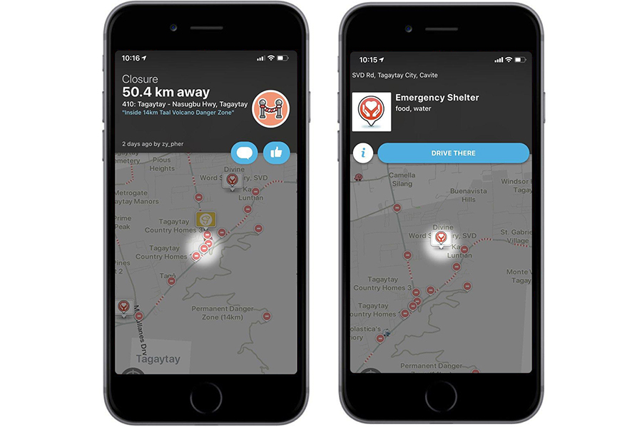 Waze Activates Crisis Response Features for Taal Operations