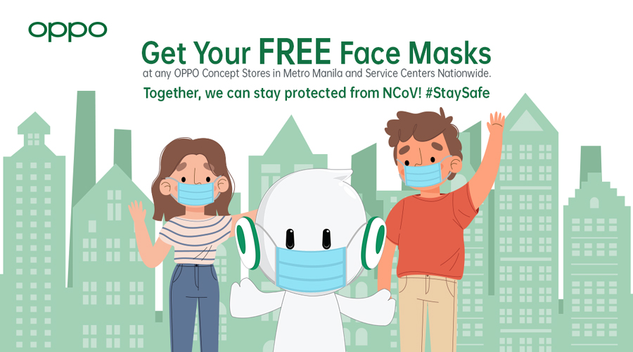 OPPO Partakes in Health and Safety Measures Against NCoV Outbreak by Giving Free Face Masks